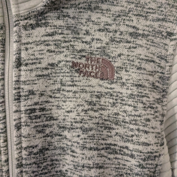 The North Face Gray fleece zip-up with hood - Picture 4 of 5